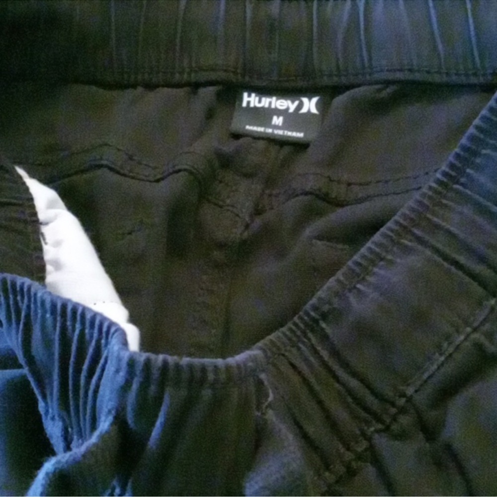 Boys Hurley Black Jogger Pants - Picture 8 of 9